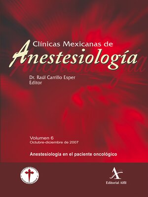cover image of Anestesiología en el paciente oncológico CMA Volume 06